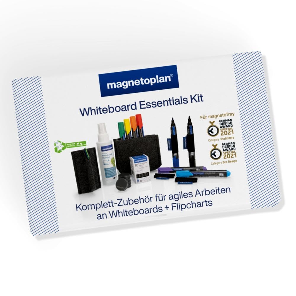 magnetoplan Whiteboard Essentials Kit, Grau