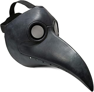 Sponsored Ad - Townshine Plague Doctor Bird Mask Latex Long Nose Beak Cosplay Steampunk Halloween Mask Costume Props