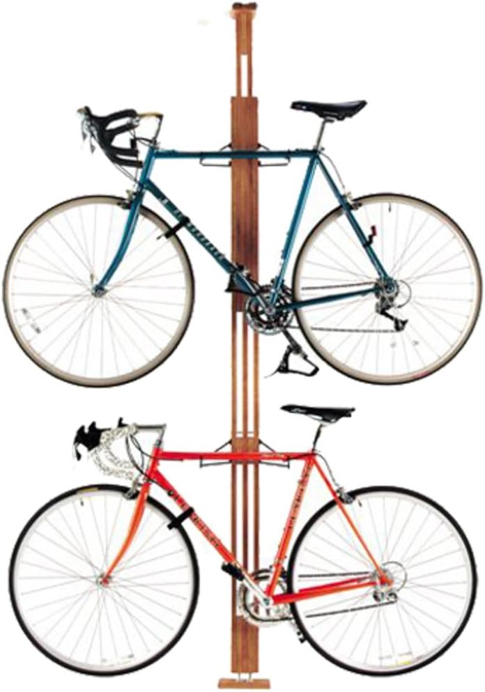 gearup OakRak Floor to Ceiling Storage Rack, Golden Pecan