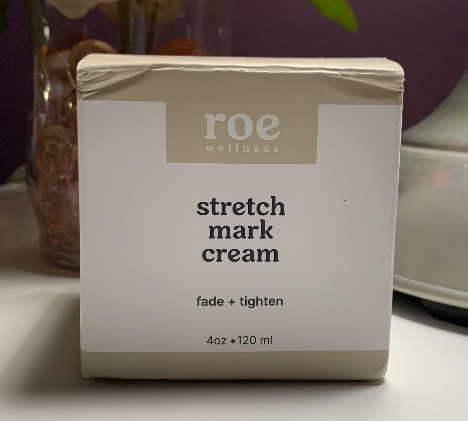 Roe Wellness- Stretch Mark Cream for Pregnancy & Prevention | Great For Moms W/ Sensitive Skin | Plant-Based Hydration, Increases Skin Elasticity and Firmness (Stretch Mark Cream)