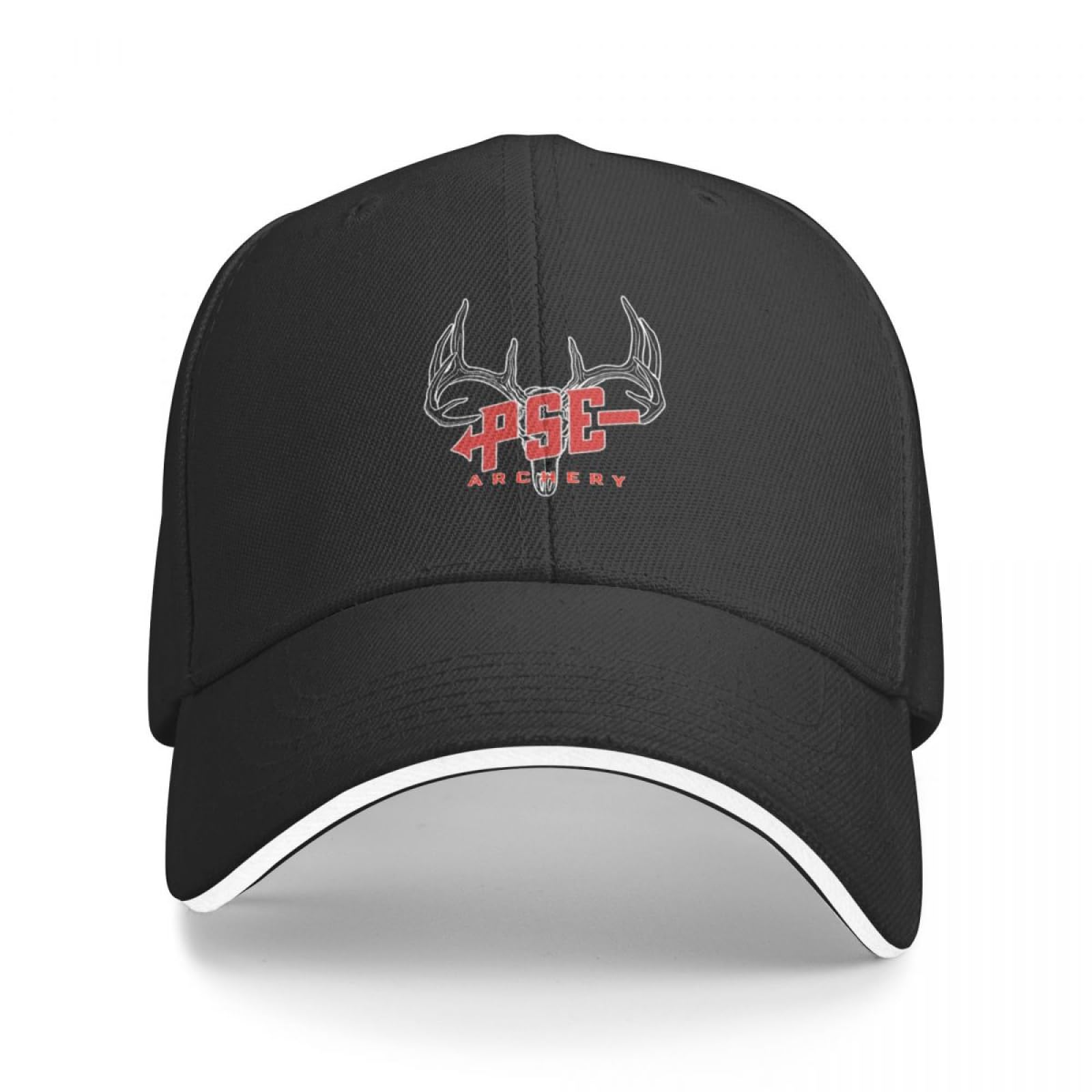 Cizieoe Men's Colour Peaked Cap Deer Skull Archery Pse Baseball Cap Streetwear Fishing Hat For Wo