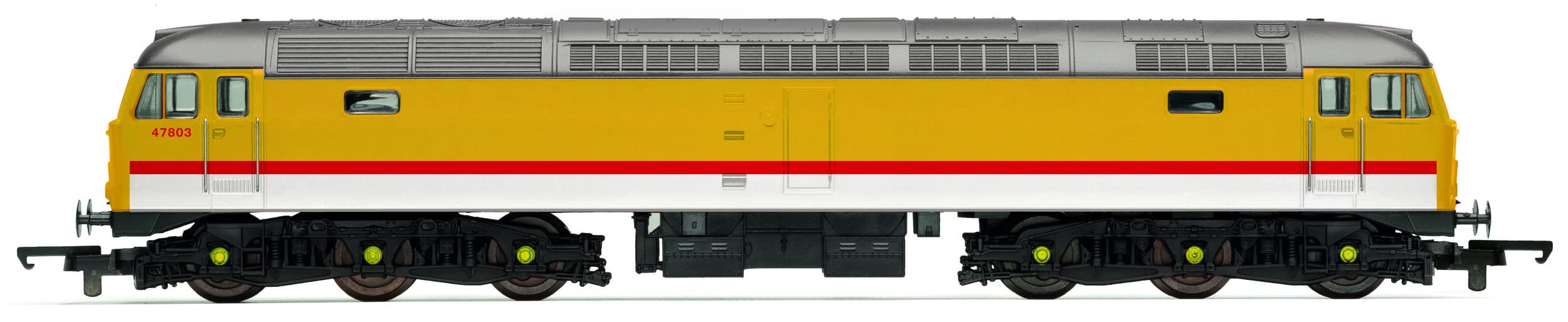 Hornby Diesel Train - R30186 RailRoad Plus BR Infrastructure, Class 47, Co-Co, 47803 - Era 8 00 Gauge Locomotives for Train Set, Engine Models for Adults - 1:76 Scale Model Gift