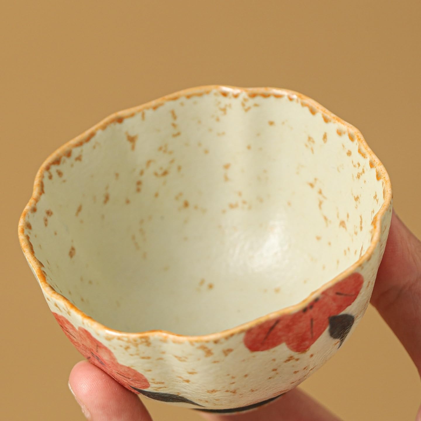 Tea Cup Blue and White Red Host Single Chinese Style Kung Fu Personal Ceramic Set Small Soaking Container