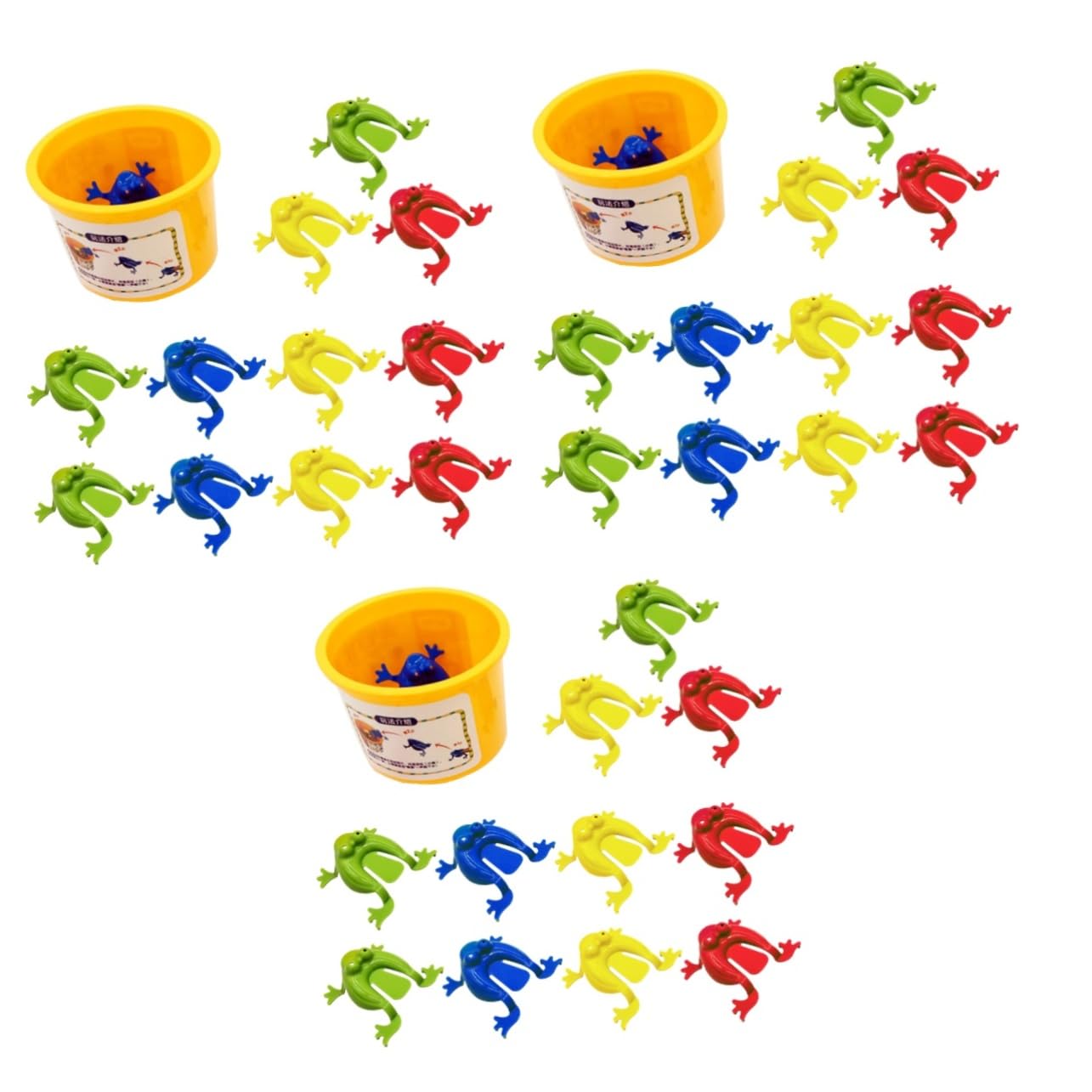 Toyvian 36 pcs Beans Stuffing Plaything Bag Puppets Award Stretchy Kindergarten Tiny Boys Birthday Competition Bounce Sensory Gifts Toys Gift A Jumping Generic Leap Educational into Mini