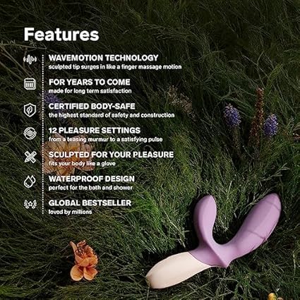 LELO LOKI Wave 2 Estimulador de Próstata Hombre Vibrador Masajeador Prostático con 12 Modos de Placer y un Diseño Sumergible, Base Blue