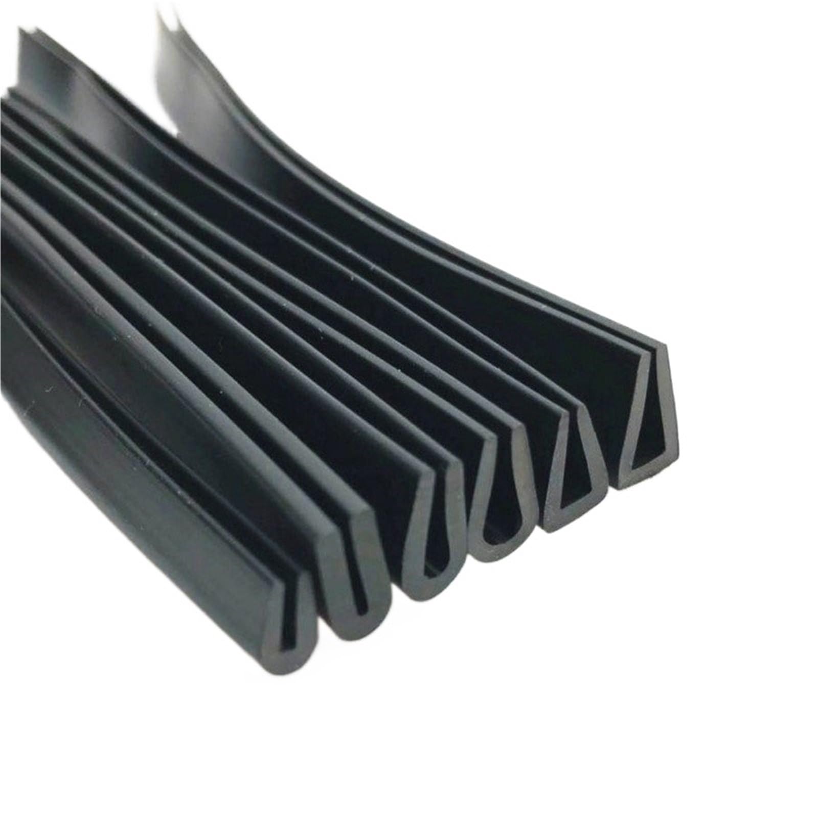 Junta de sellado para mampara de baño en forma de Tira de sellado de goma con borde de canal en U, multicolor, 1-4M(U-19,1Meter)
