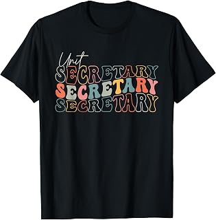Groovy Unit Secretary Appreciation Week Healthcare For Women T-Shirt