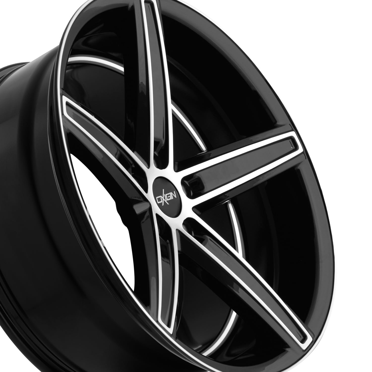 OXIGIN 18 Concave black full polish 8,5x19 ET23 5.00x112.00 Hub Bore 66,60 mm - felgi aluminiowe