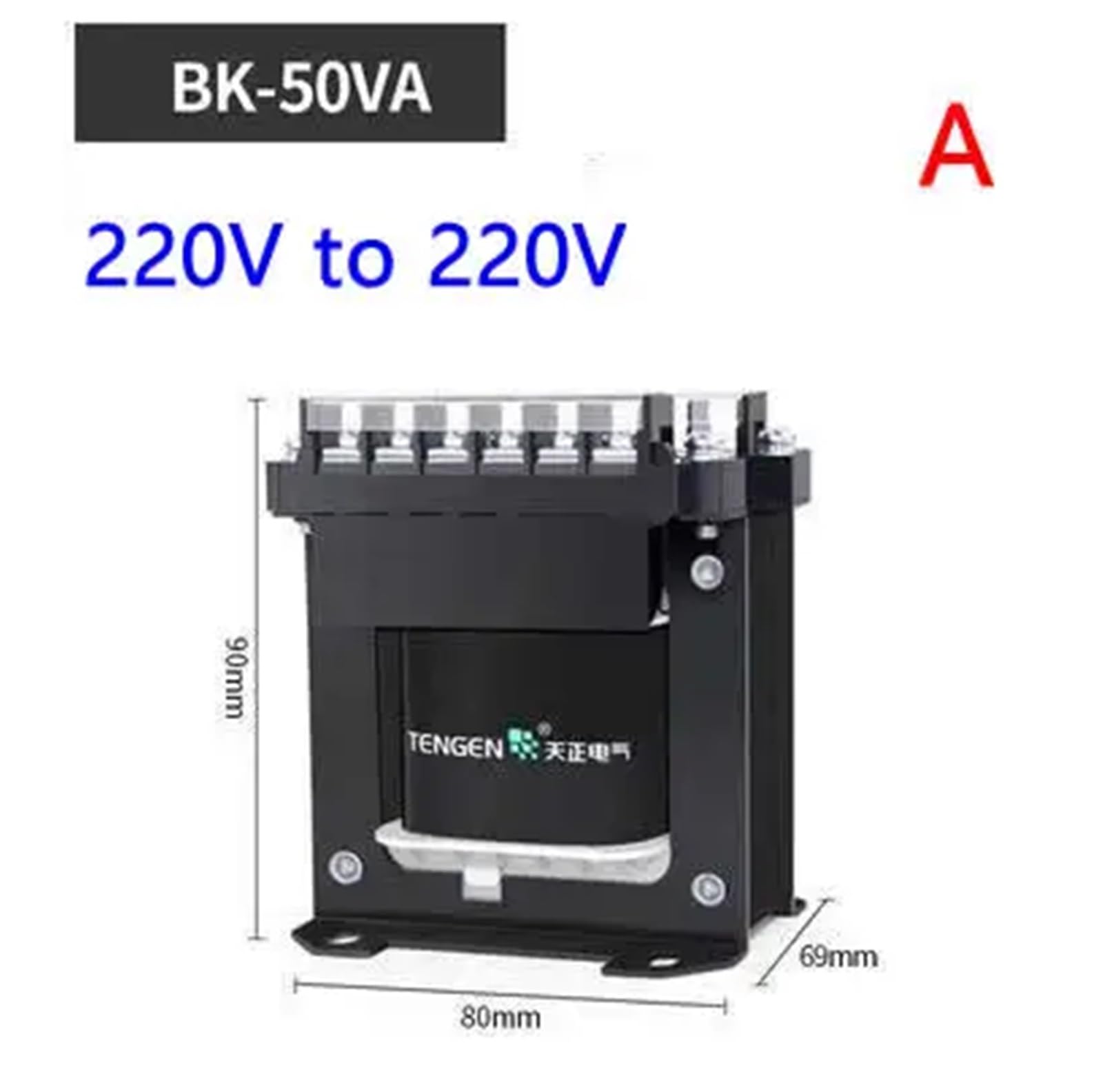 Trasformatore di isolamento monofase BK 220V variabile 220V alimentatore di isolamento antiurto for apparecchiature elettriche(A)
