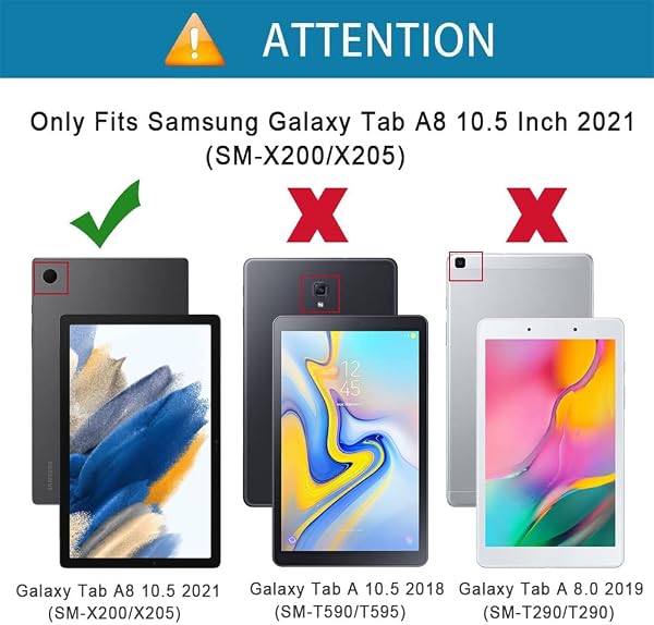 Custodia per Samsung Galaxy Tab A8 10.5 Pollici 2021/2022 SM-X200 SM-X205 SM-X207, Custodia Protettiva Magnetica Cover Ultra Sottile con TPU Copertura per Samsung Galaxy Tab A8 2021/2022, Verde - 3
