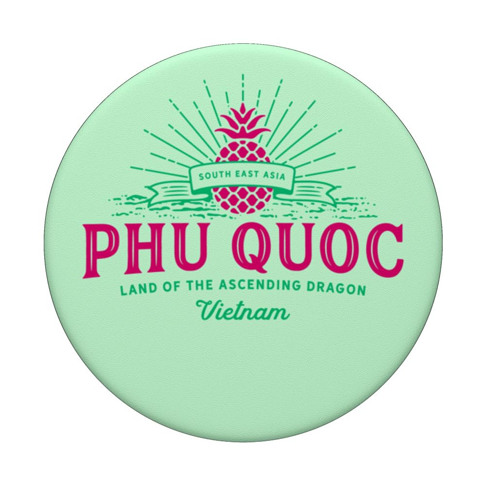 Vietnam Tropical Palms Phu Quoc - Asia PopSockets Swappable PopGrip, Black - Image 3