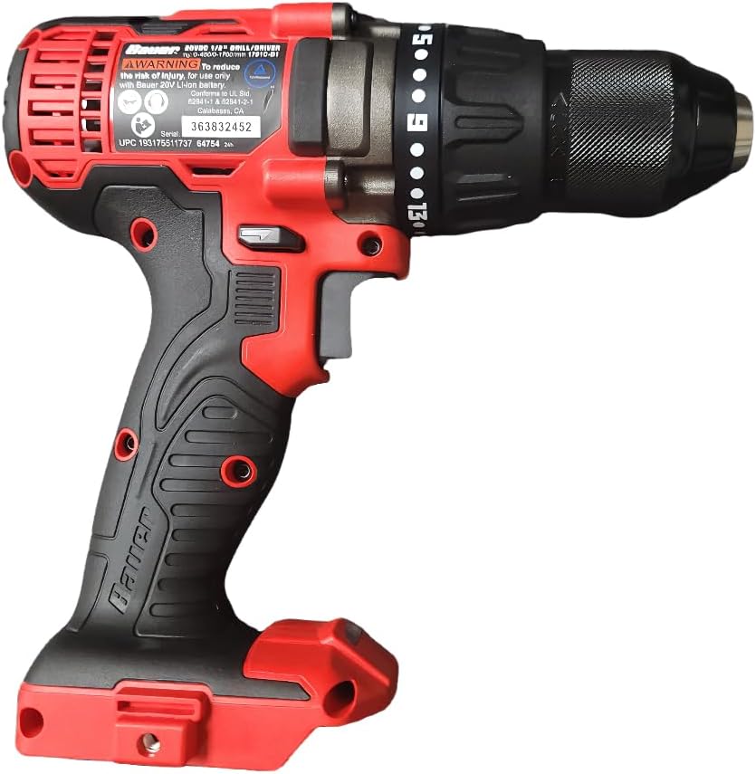 20V Cordless 1/2 in. Drill/Driver Compatible with Bauer - Tool Only - Battery and charger sold separately