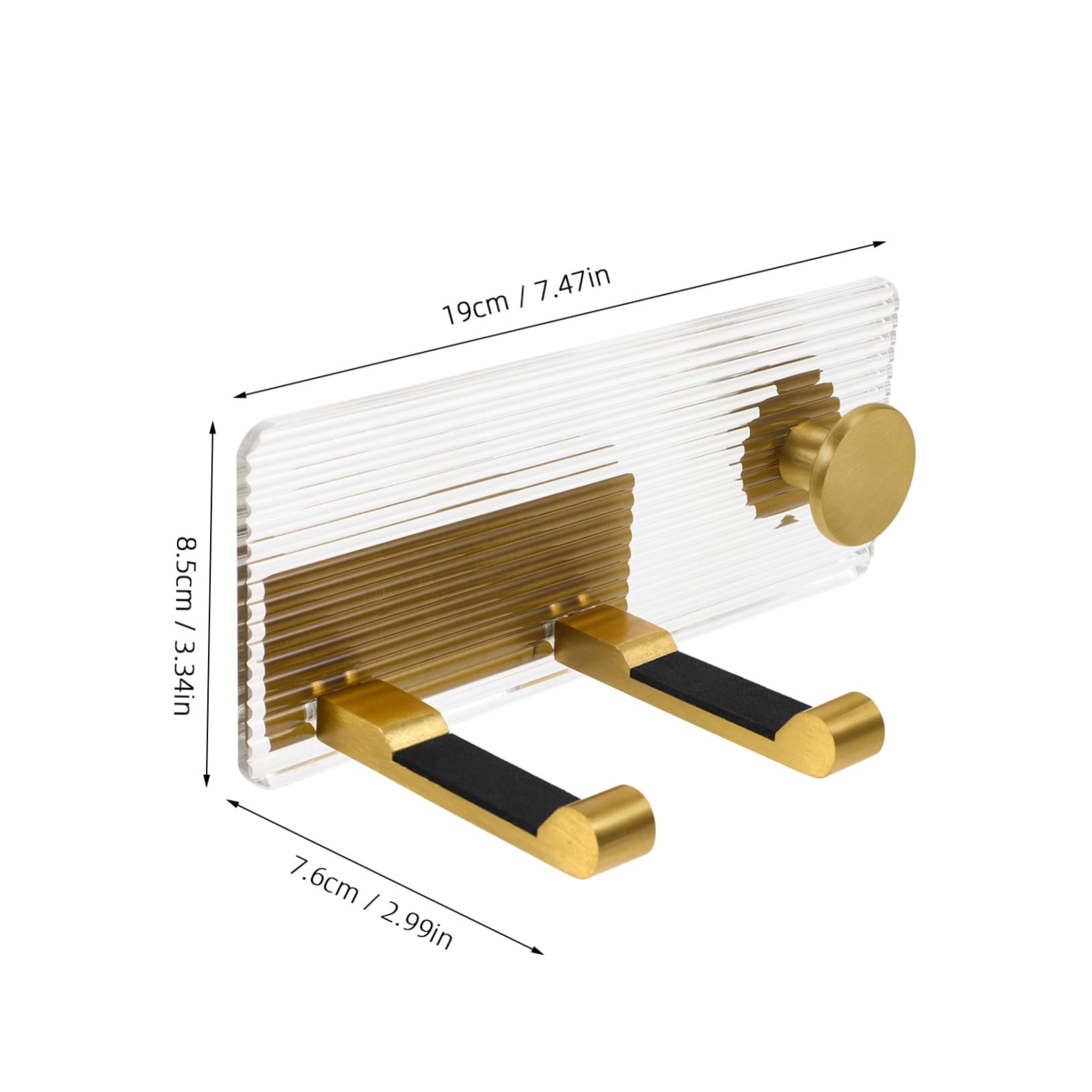 FOMIYES Hair Dryer Rack Stand No-screw Hair Dryer Holder for Bathroom Wall-mounted Easy Install