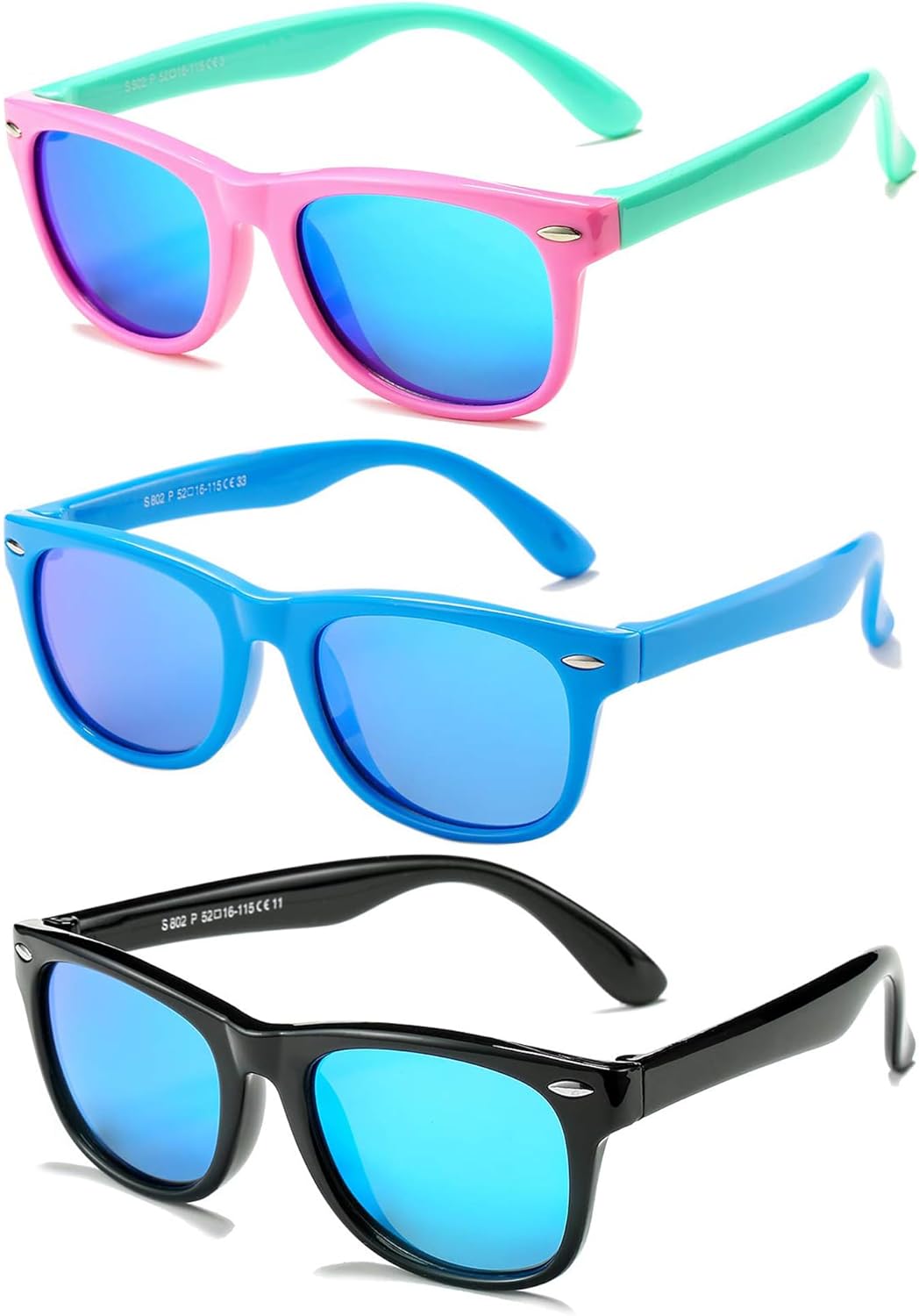 B5 3pack ( Pink Green/Blue Mirror + Blue/Blue Mirror + Black/Blue Mirror )