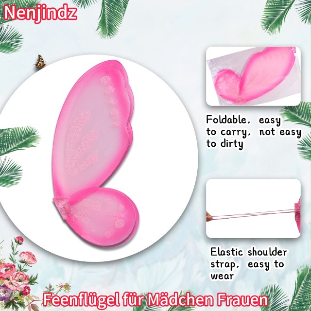 Love Fairy Glitzer-Haarnadel Mit Schleife – 12,7 Cm, Grün & Glitzernd – Für Mädchen, Teenager & Frauen, Perfekt Für Frisuren & Besondere Anlässe