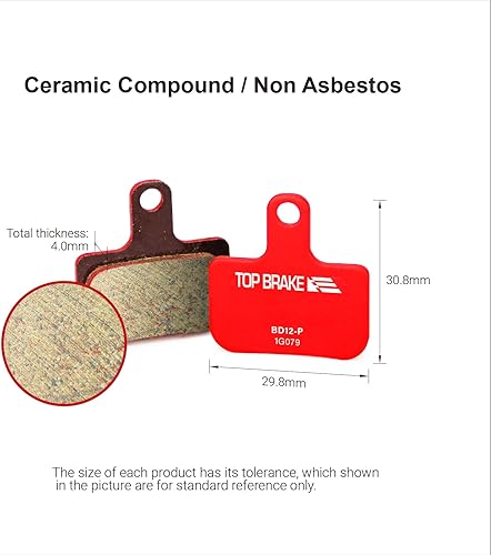 Miniatura 3 de TOP BRAKE 2 pares de pastillas de freno de disco para SRAM Level UltimateRojoAXS Force Road y XC MTB Brake Set
