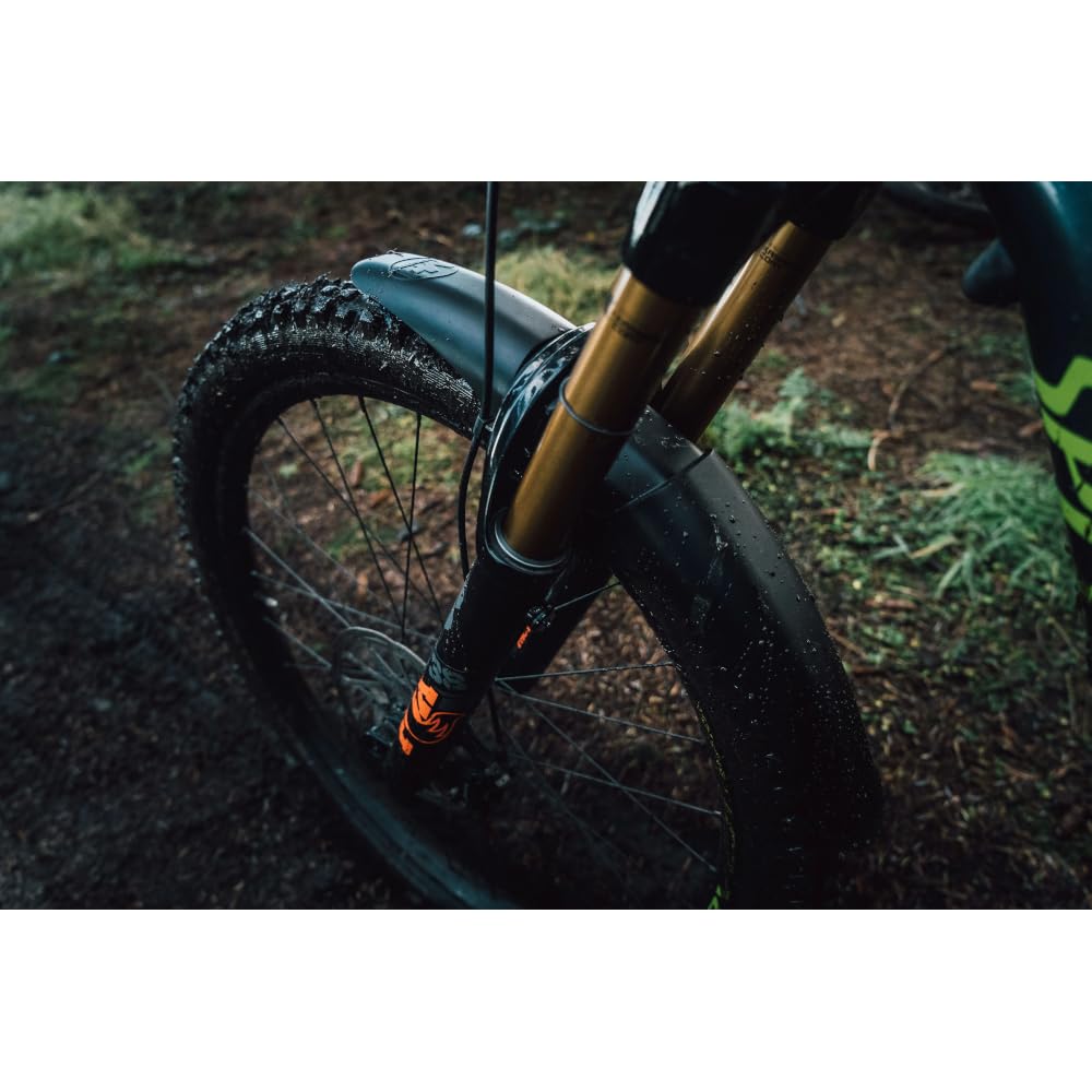 Mudhugger Evo Langes Vorderradschutzblech zum Anschrauben, mit OHLINS RXF-Adapter-Set, 69,8 cm - 73,7 cm, MTB-Federgabel, L 515 x B 90 mm