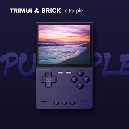Miniatura 2 de Trimui Brick - Consola de juegos retro de 3.2 pulgadas, pantalla IPS de 1024 x 768 pulgadas, consolas de videojuegos con tarjeta TF de 128 G,