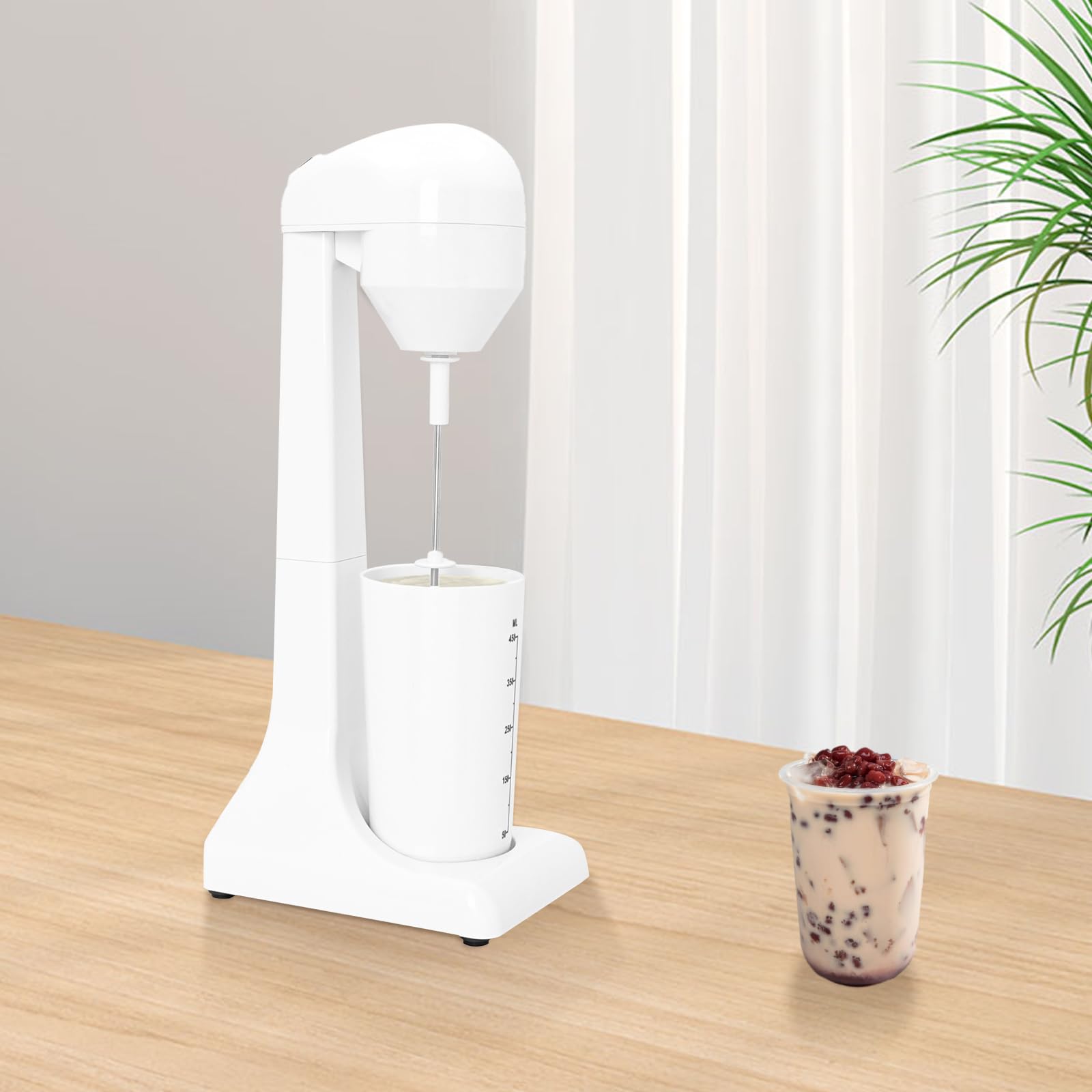 HSM-705S - Shaker elettrico da 100 W, 500 ml, in acciaio inox, per cocktail, 220 V-240 V, colore bianco
