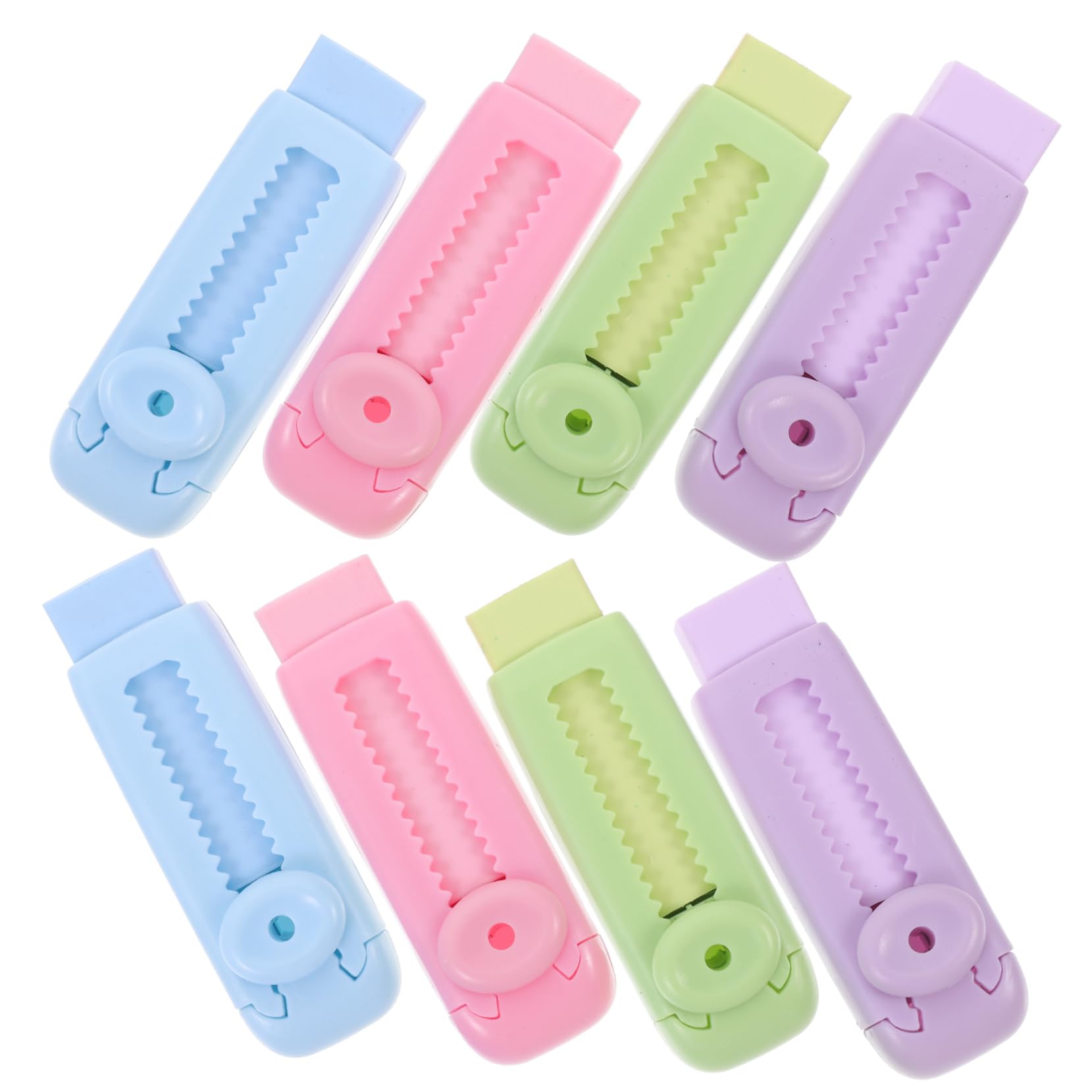 Uonlytech 32pièces Gommes Rétractables Colorées Erasers Portables Pour Étudiants Fournitures Scolaires Pratiques Pour Examens Et Tests