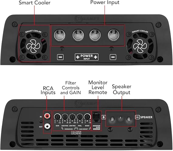 Taramps Smart 8 Bass 8000W RMS Monoblock Car Subwoofer Amplifier