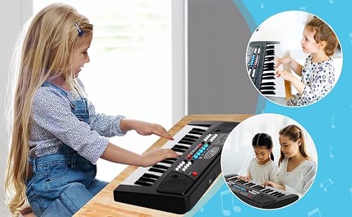HOMOZE Original Trendy Electronic Piano Keyboard with 37 Keys, Microphone & USB Cable for Boys, Girls & Beginner | Musical Piano Keyboard Made with Nature-Friendly Plastic for 5+ Kids - Image 2