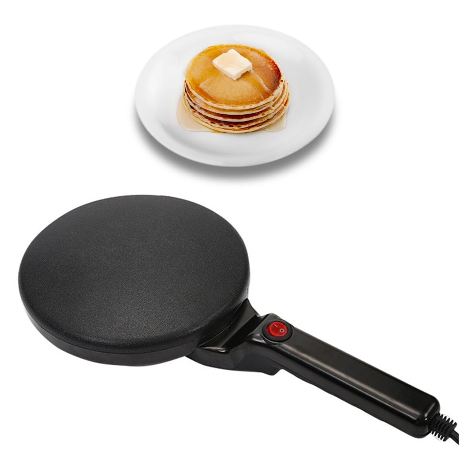 600W Electric Crepe Maker Efficient Portable Pancake Griddle Easy for Home Usage (US Plug AC100?240V)