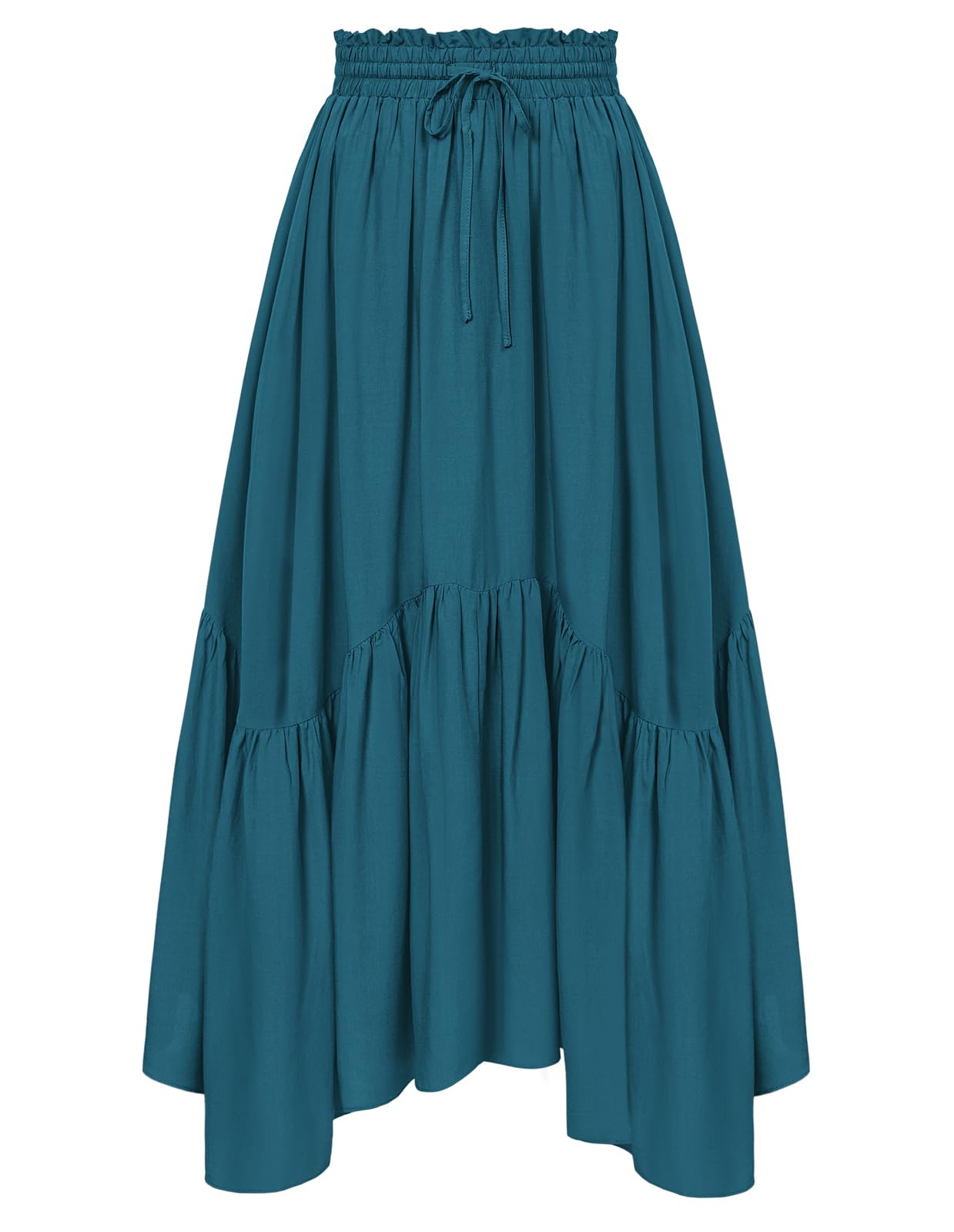 Scarlet Darkness Maxi Skirts for Women High Waist Renaissance Skirt Long Skirt with Pockets