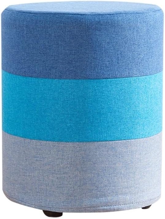 Stool─ Wooden Shoes Storage Organizer， Makeup Chair Vanity Stool Bedroom Stool, Hardwood(Black)