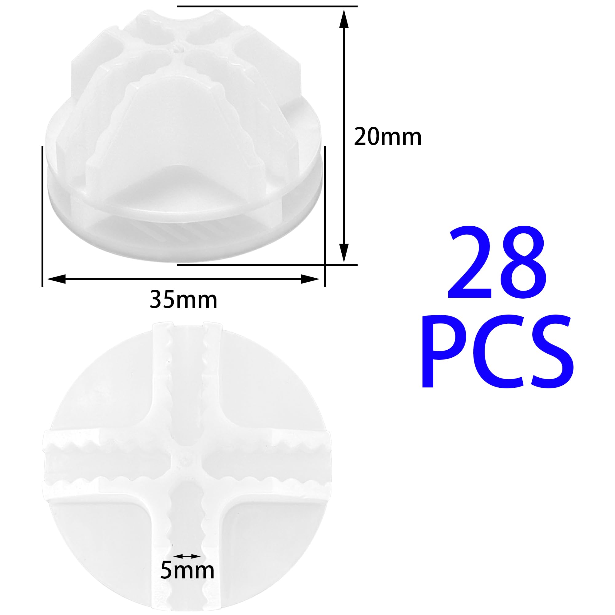 DDHOMIN 28 PCS Storage Cude Connector for DIY Cudes (White) - Image 4