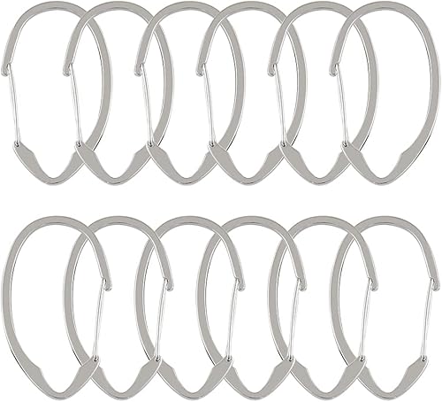 Miniatura 4 de Utopia Alley Ganchos de ducha  Anillos de cortina de ducha para baño  Ganchos de cortina de ducha a prueba de óxido para cortina de ducha o forro