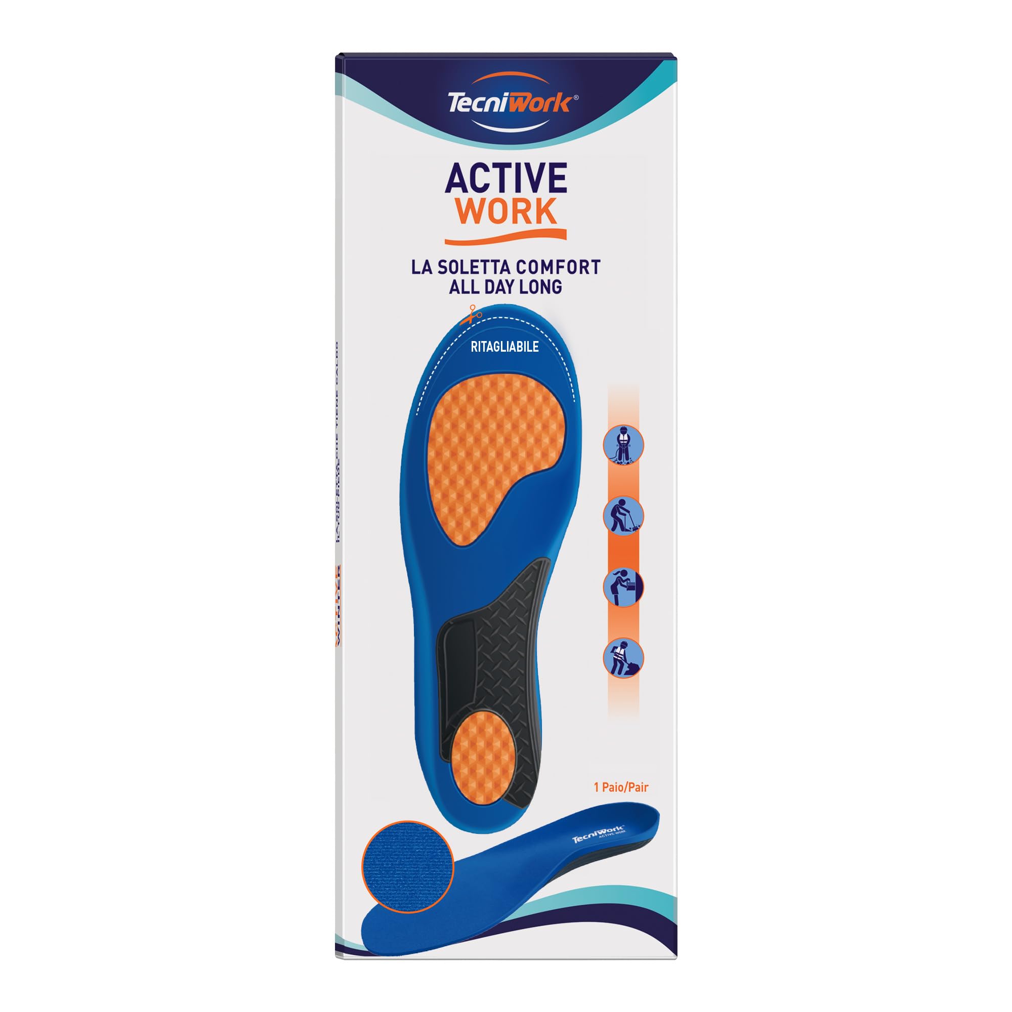 Active Work – komfort All Day Long – 1 para M 42/43 EU