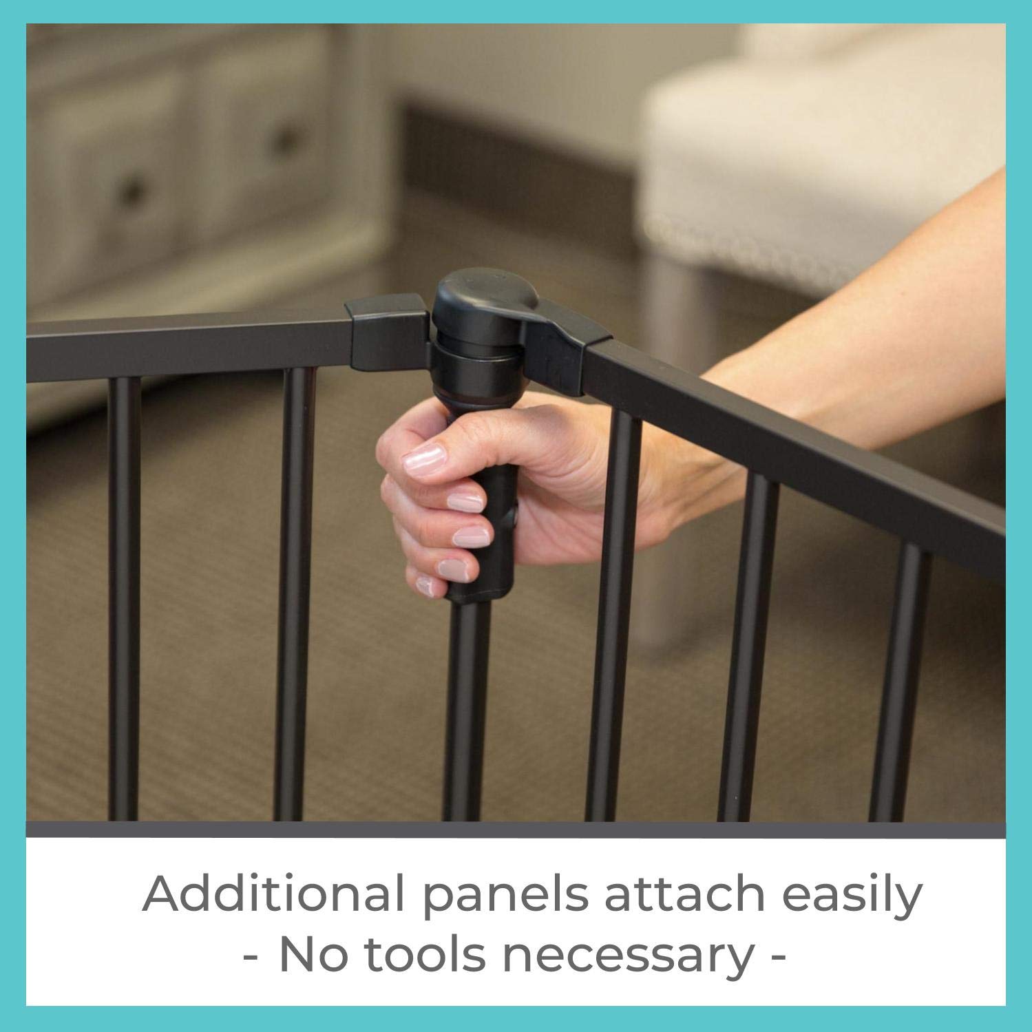 40% Off Discount Toddleroo by North States 2 Panel Extension for 3 in 1 Arched Décor Metal Superyard: Adds up to 48 for an Extra Wide Baby gate or Play Yard (48 Width, Matte Bronze)
