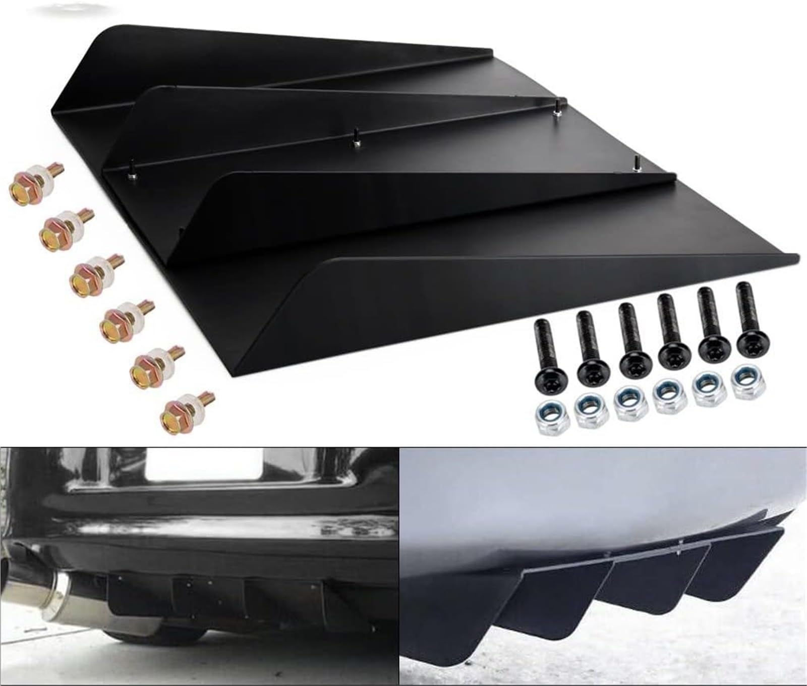 alerón del Seat León Difusor de Aletas tiburón para Parachoques Trasero para BMW alerón Decorativo 22" x 21"