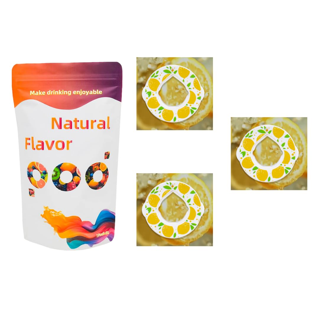 Aroma SipFlavour Pods Pack, 3-Pack of Sugar-Free Lemon Pods with Fragrance Accessories for Air Water Up Bottle