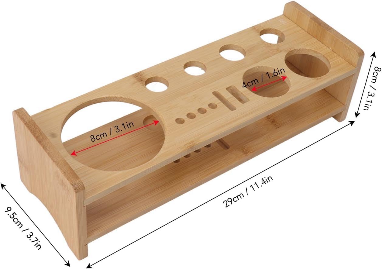 Soporte para Coctelera De Gran Capacidad, Estante De Madera Que Ahorra Espacio para Utensilios De Cocina Y Bar, Organizador Elegante para Artículos Esenciales De Coctelería Doméstica.