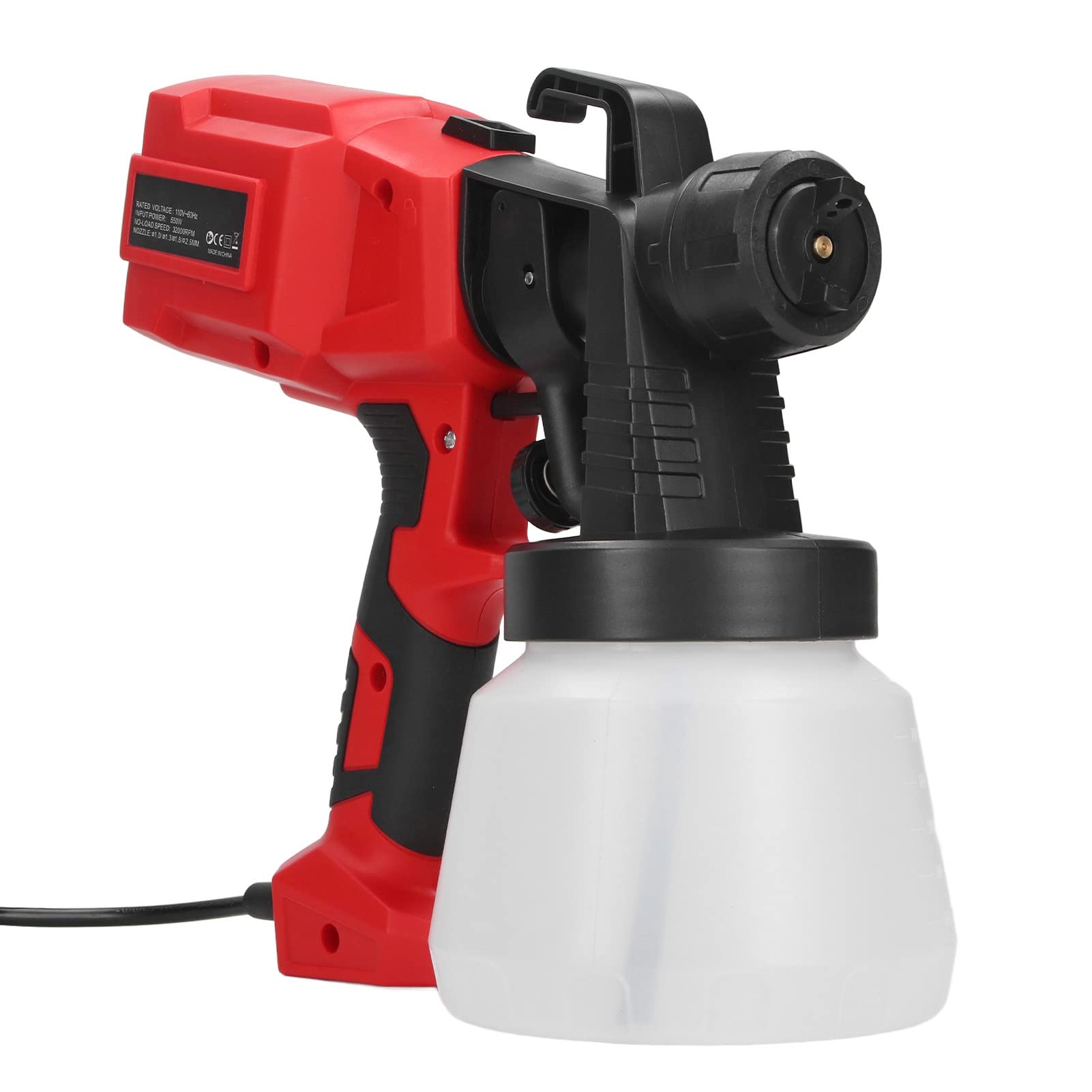 Elektryczny Pistolet Natryskowy, Długa żywotność Dobra Atomizacja 800ML Elektryczny Rozpylacz Farby do Malowania Sufitów (Wtyczka UE 220 V)