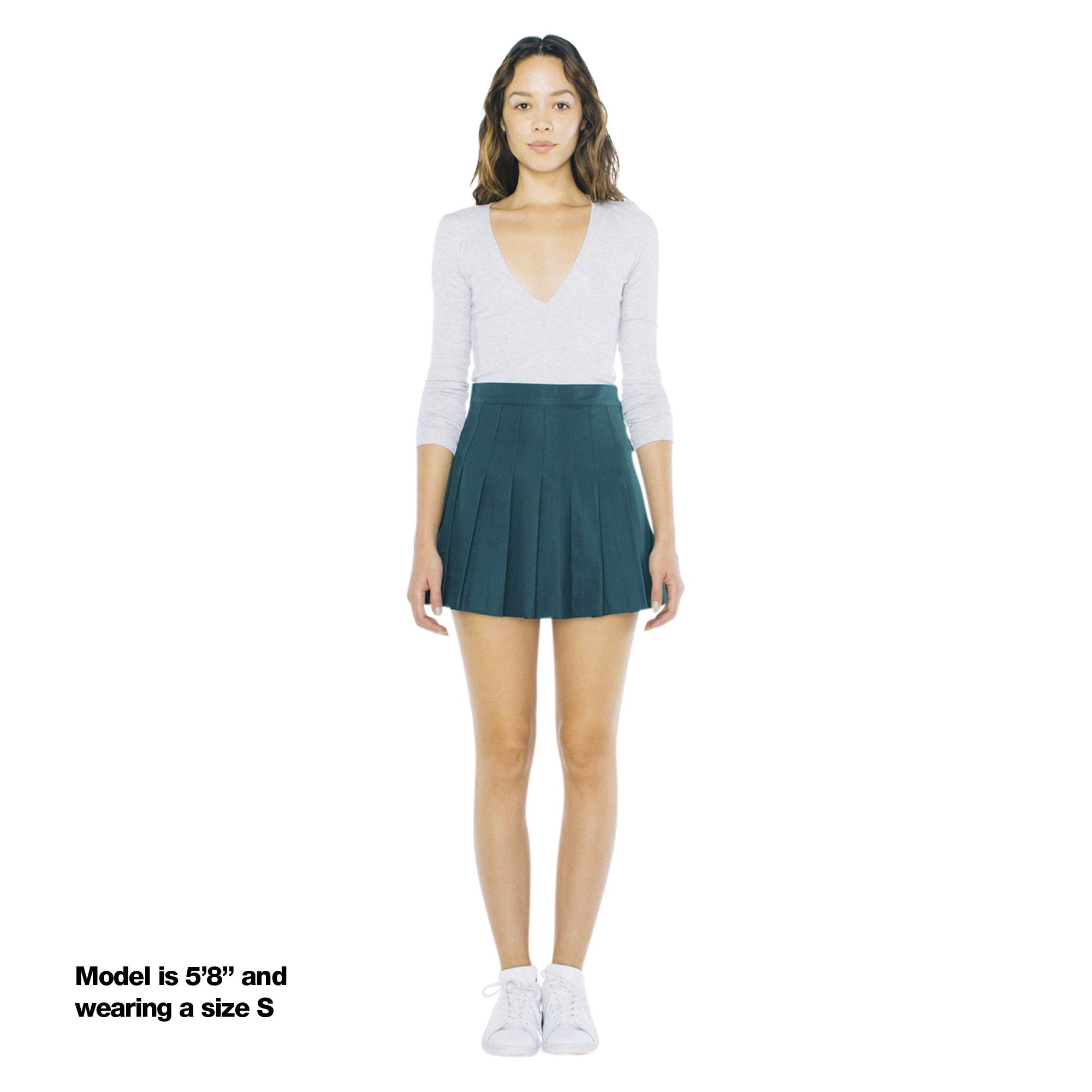 American Apparel Damen Gabardine Tennisrock Tennis-Rock (1er Pack)