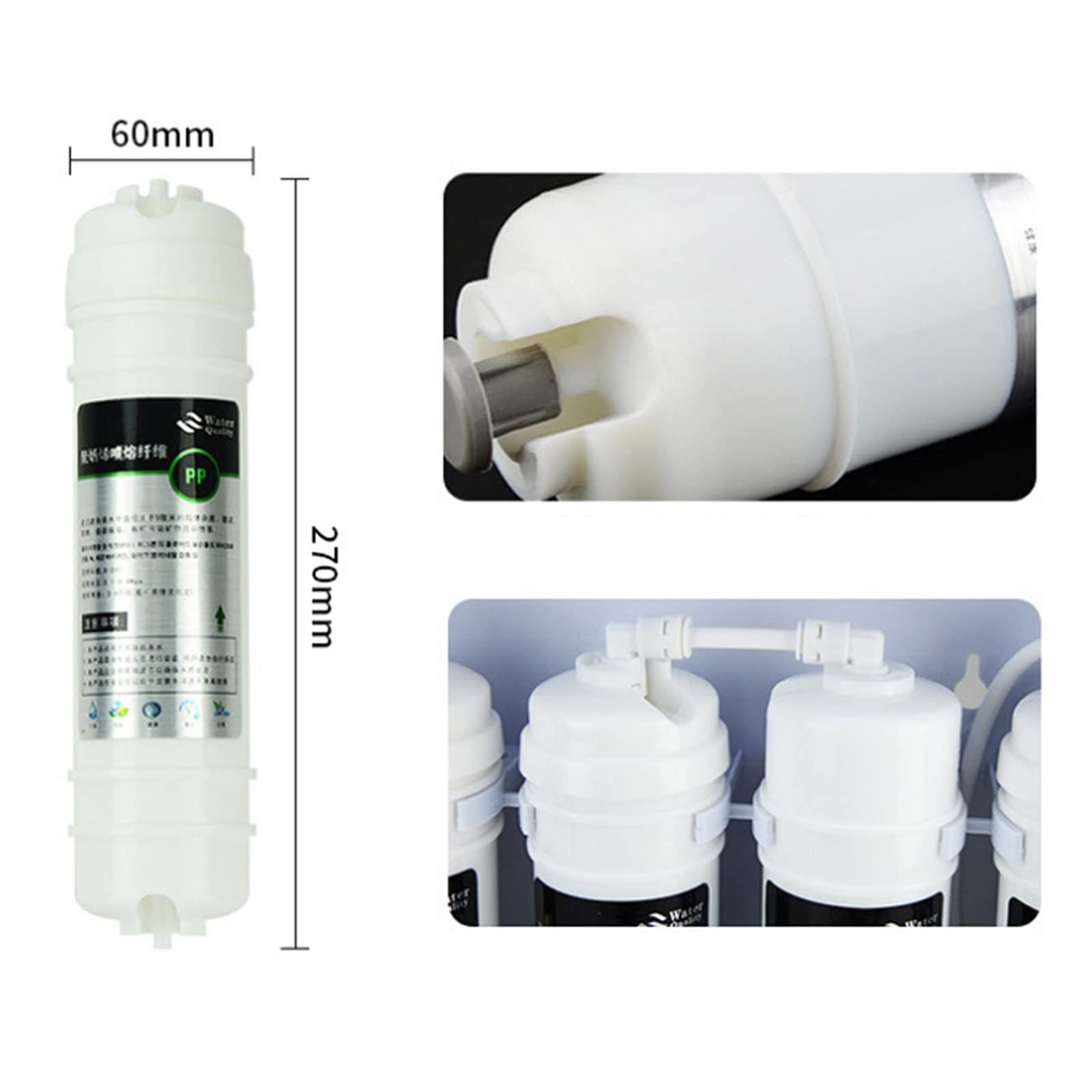 System Filtrowania Wody, 1 mikron Ppf + granulowany filtr z węglem aktywnym Udf + Cto blok węglowy filtr wkład do filtra wody do 5 etapów odwróconej osmozy