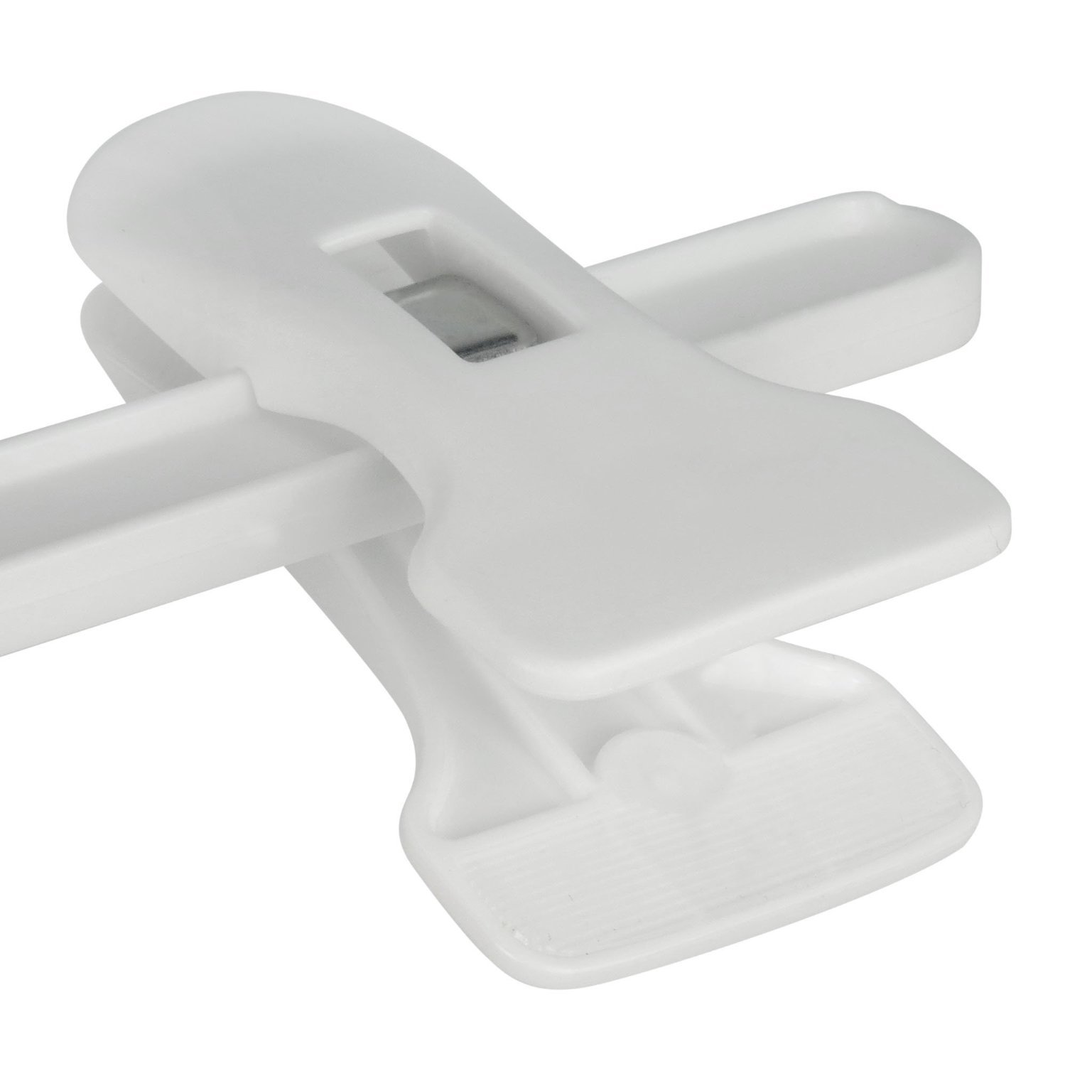 Hangerworld Lot de 20 cintres en Plastique à Pinces pour Jupe/Pantalon Blanc - 28cm