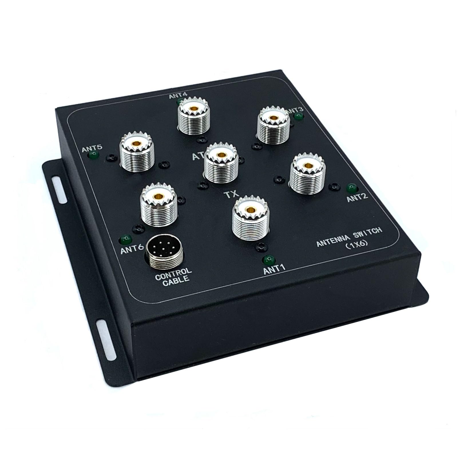 Sxhlseller Commutatore Antenna Coassiale a 6 Vie con Controller, Selettore Remoto PEP da 1,8 MHz a 55 MHz 800 W per Stazione Base e Radio Portatile con Ingresso Interfaccia SO-239