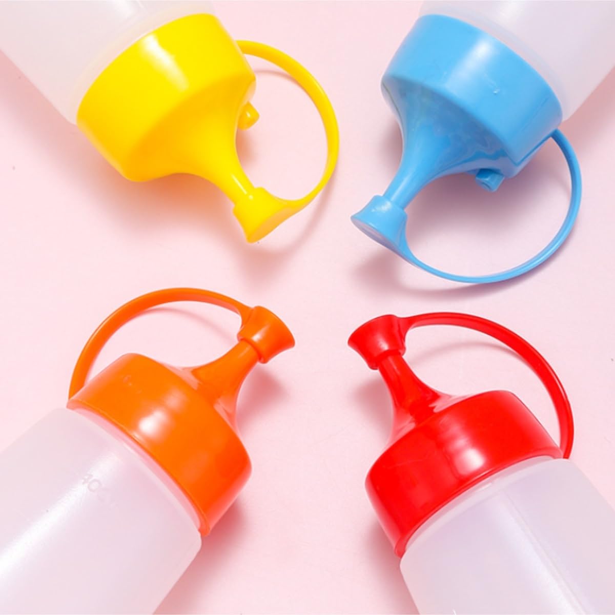 Set di 6 bottiglie da spremere per condimenti, ideali per condimenti per insalata, ketchup, salsa di soia e altro, capacità 180 ml