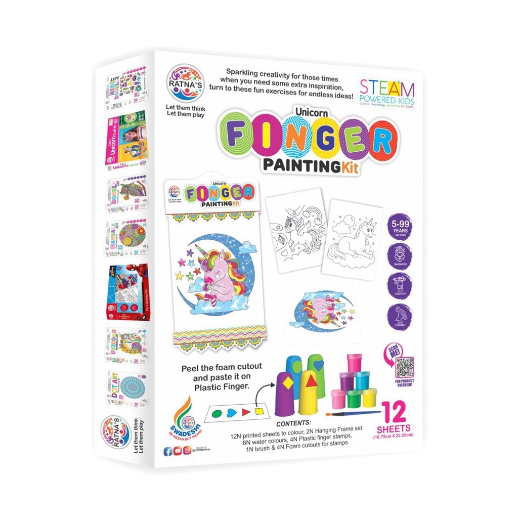 See full amazon price history chart for RATNAS Unicorn Finger Painting Kit Non Toxic Colours with Plastic Fingers & Printed Sheets for Mess Free Exprience for Kids and Toddlers RATNAS Unicorn Finger Painting Kit Non Toxic Colours with Plastic Fingers & Printed Sheets for Mess Free Exprience for Kids and Toddlers (B0C7LNMFNK) Amazon Price History, Amazon Price Tracker
