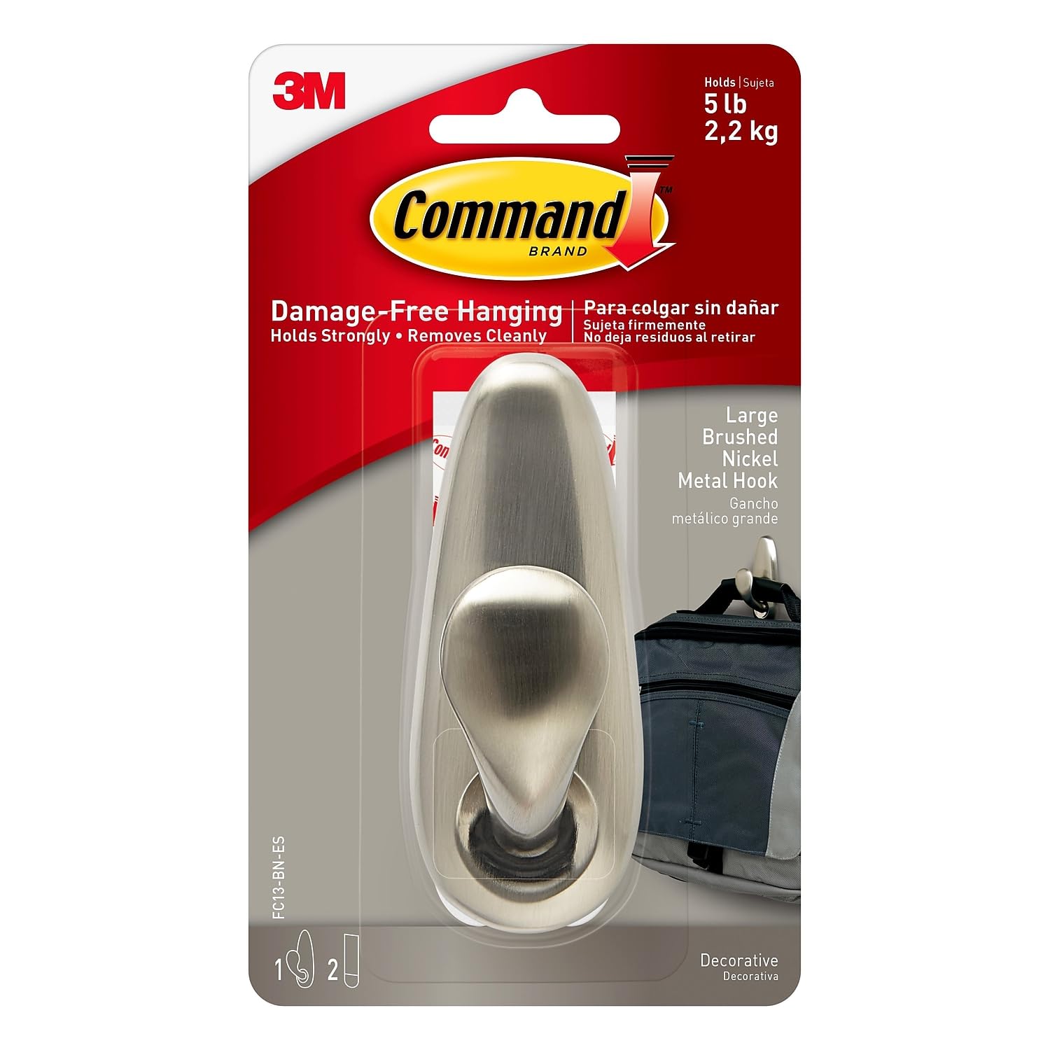 Command™ Forever Classic Hook FC13-BN-ES, Large