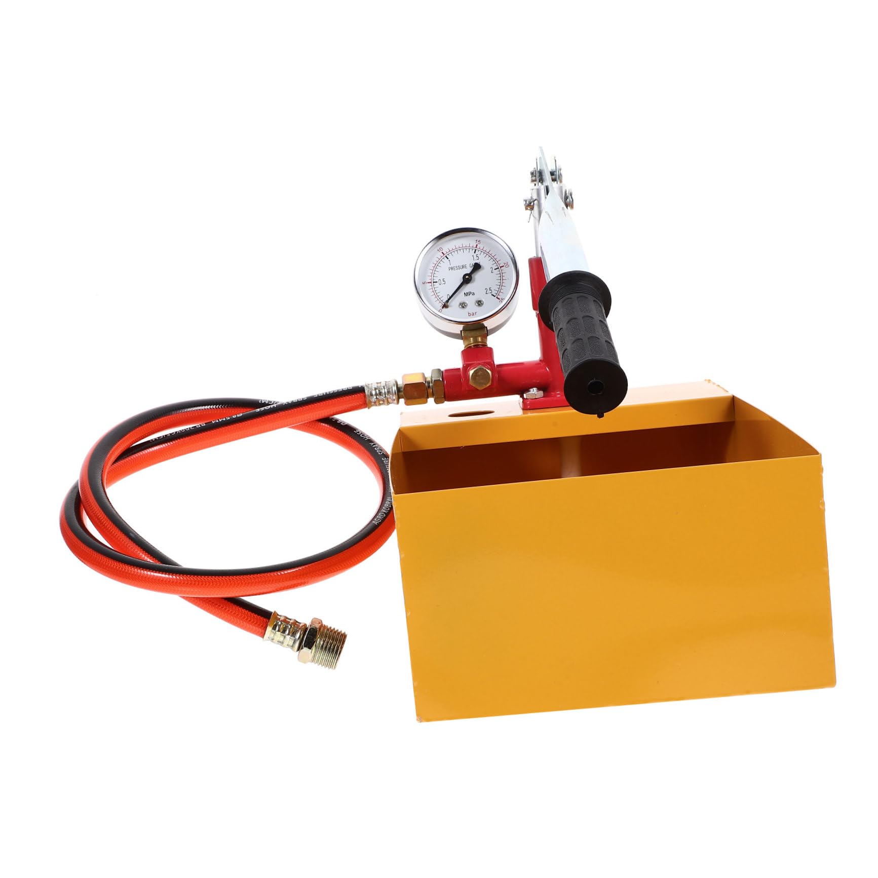 Bomba de Prueba de Presión Manual 25kg de Aluminio Manómetro | Líneas de Gas y Sistemas de Agua, Construcción, Mantenimiento Preventivo, Detección de Fugas, Hidráulica Profesional
