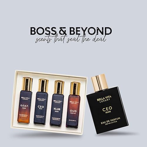 Miniatura 2 de BellaVita Luxury CEO - Set de regalo para hombre y hombre, colonia para hombre, colonia de larga duración con limón, lavanda, tonka y perfume de
