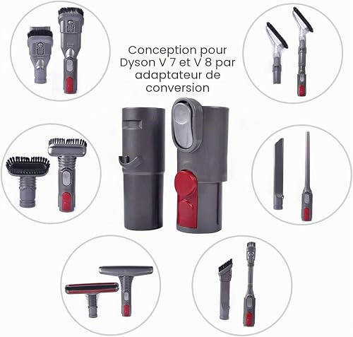 KEEPOW 8 Brosse pour Dyson V7 V8 V10 V11 V6 | Aspirateur Kit Accessoires pour Dyson DC19 DC29 DC34 DC33 DC35 DC62 - 3