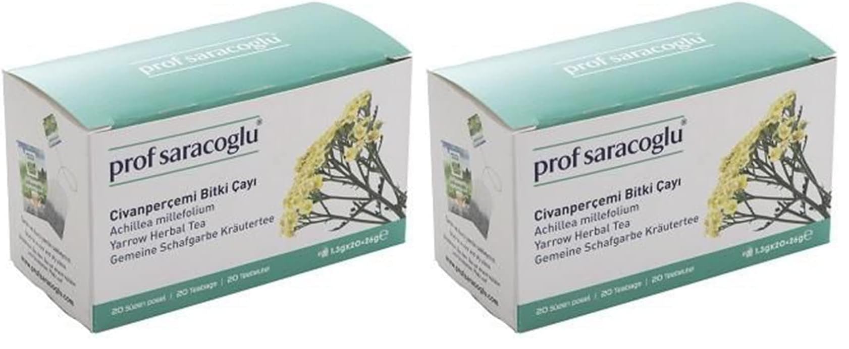 Prof Saracoglu Civanperçemi 20'li Bitki Çayı 2li paket