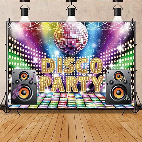 Sfondo Discoteca Retro 2.2x1.5m – Anni 80 E 90, Luci E Riflettori Per Party, Foto Studio, Ritratti E Decorazioni A Tema Musicale