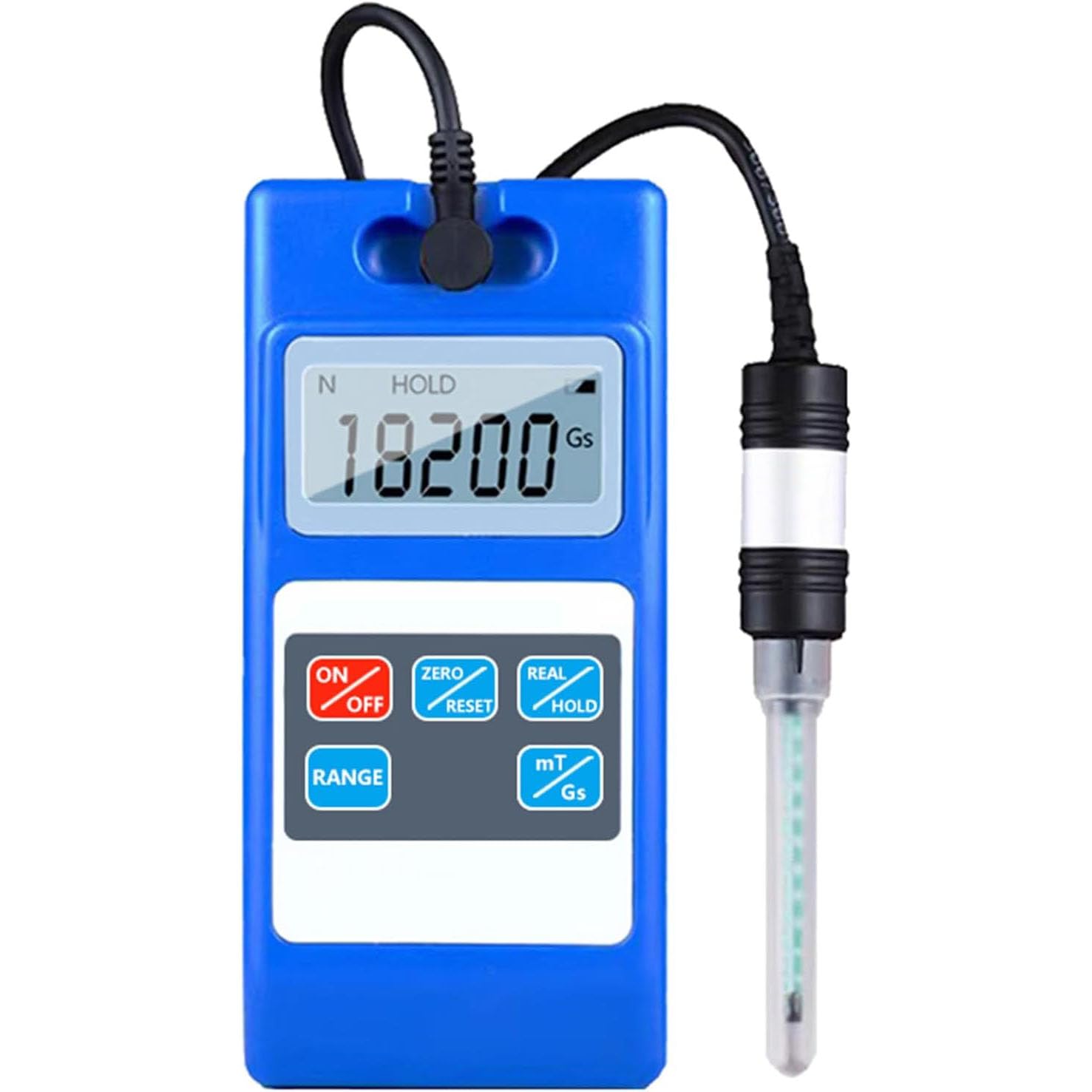 Tester Pola Magnetycznego, Cyfrowy Gaussmeter, Zakres Pomiarowy 0-20000 G, Pięciostopniowa Dokładność (±5%), Wyświetlanie Polaryzacji S/N I Obsługa Przechowywania Danych, Do Profesjonalnego